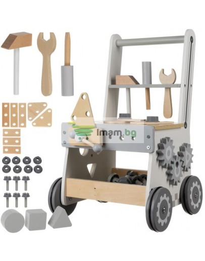 3в1 Уокър детска работилница с дървени инструменти